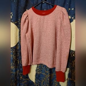 Loft Puff-Sleeve Sweatshirt NWOT
